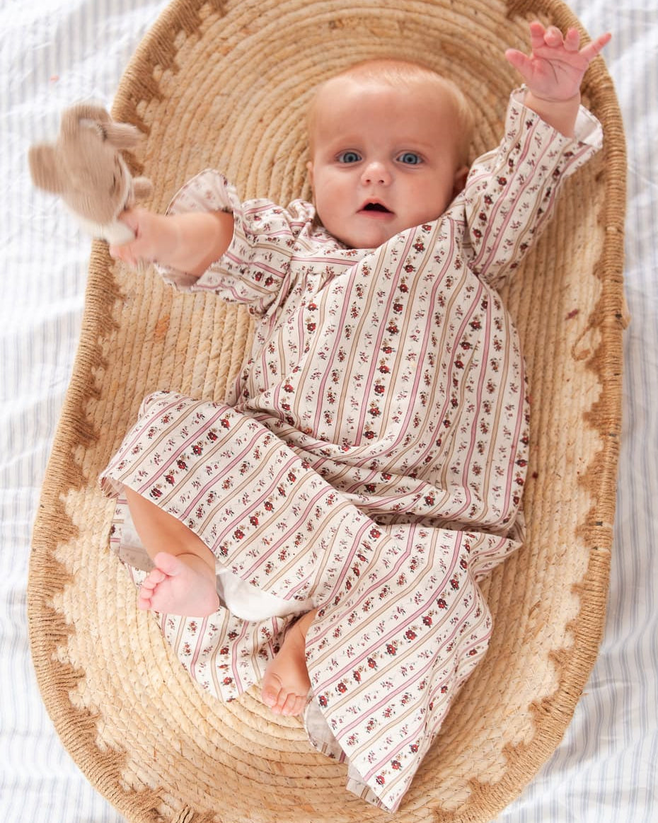 organic cotton traditional baby girls nightie