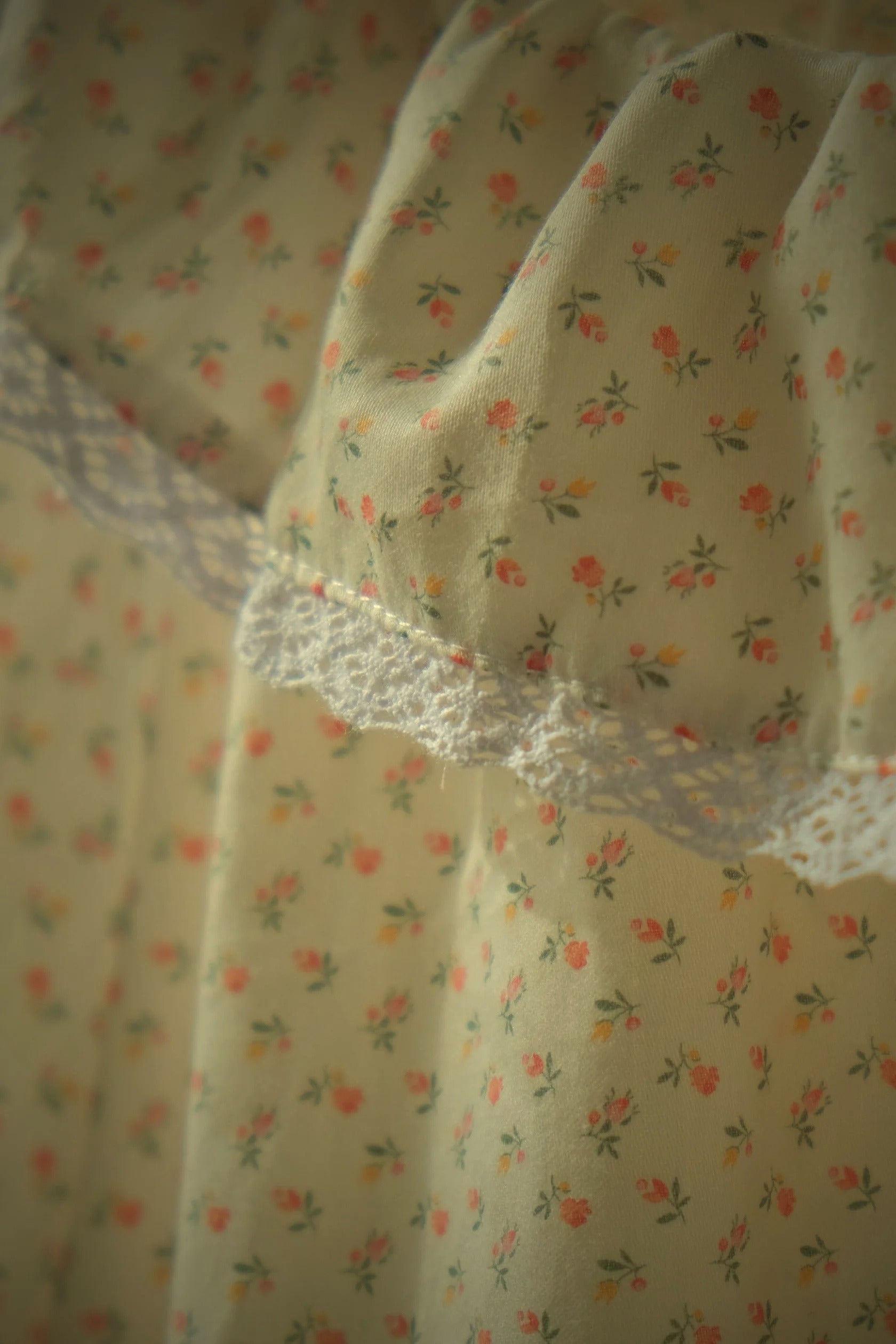 pink ditsy floral girls nightdress nightie